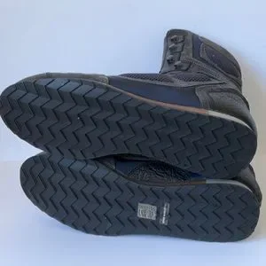 Mens LANVIN Python Embossed High Sneakers in Marine Blue size US11 NIB Lanvin Mens Blue Low Top Diving Knit Sneakers Size US 11  main image 4